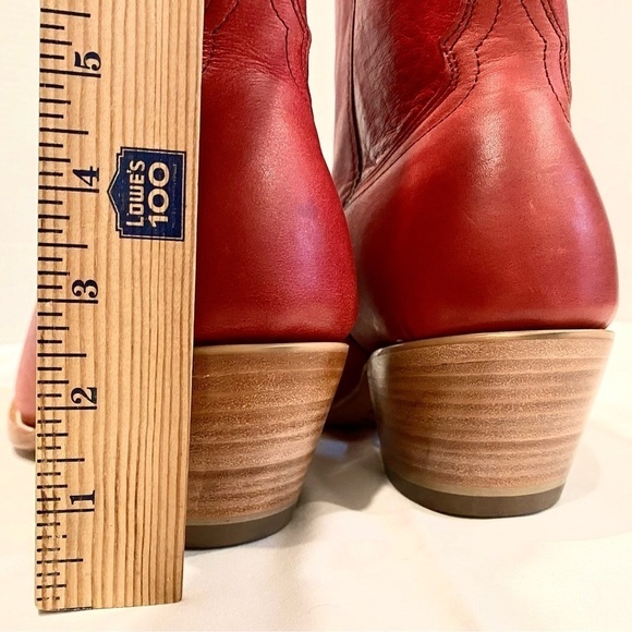 NEW — Black Star Matador Western Booties Cherry Red Size 11 - Picture 14 of 14